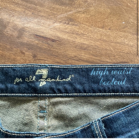 NWOT 7 for all mankind high waist bootcut jeans size 30 dark wash - Picture 3 of 4